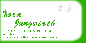 nora jungwirth business card